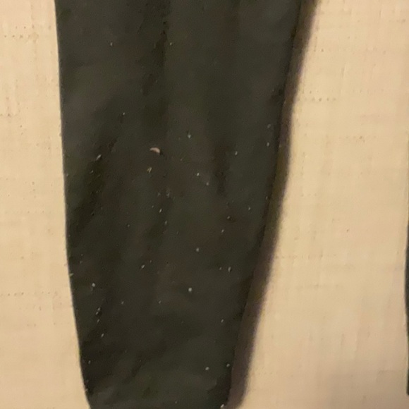 Green Cropped Ankle Pants with Jogger Style - Picture 3 of 6